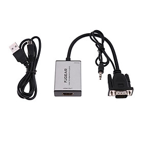 VGA to HDMI Converter Output 1080P Male to Female Cable Adapter