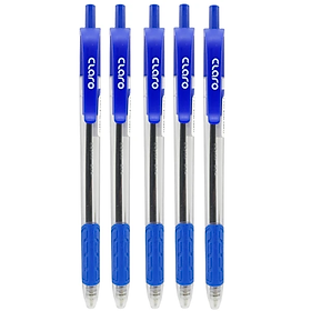 Combo 5 Cây Bút Bi Claro ARROW 0.7mm Mực Xanh