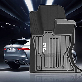 Thảm lót sàn xe ô tô dành cho JAGUAR XE 2014- đến nay Nhãn hiệu Macsim 3W chất liệu nhựa TPE đúc khuôn cao cấp - màu đen