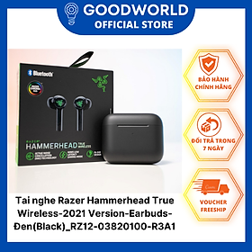 Tai nghe Razer Hammerhead True Wireless-2021 Version-Earbuds-Đen(Black)_RZ12-03820100-R3A1- HÀNG CHÍNH HÃNG