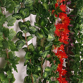 5Pcs Artificial Ivy Leaf Plants Vine Hanging Garland Foliage Flowers Home