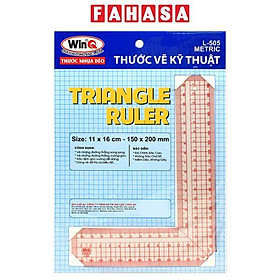 Thước Nhựa Dẻo WinQ Thước Vẽ Kỹ Thuật L-505 Metric