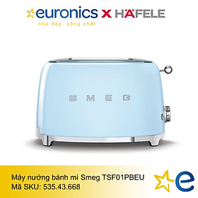 MÁY NƯỚNG BÁNH MÌ SMEG MÀU XANH TSF01PBEU 535.43.668 - HÀNG CHÍNH HÃNG