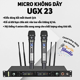 Mua Micro karaoke không dây UGX 23 phiên bản 2020 hàng chuẩn 4 râu