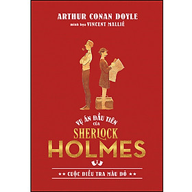 Sách Vụ án đầu tiên của Sherlock Homles: : Cuộc điều tra màu đỏ - Bản đặc biệt - Bìa canvas