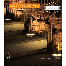 Đèn LED Cắm Cỏ Sân Vườn Tròn MT-9814 - 8 LED - 20LED Sử Dụng Năng Lượng Mặt Trời - Chống Nước IP65 - Trang Trí Sân Vườn - Lối Đi