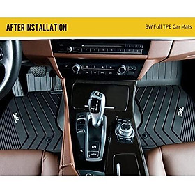 Thảm lót sàn xe ô tô Lexus GX 2012- đến nay Nhãn hiệu Macsim 3W chất liệu nhựa TPE đúc khuôn cao cấp - màu đen