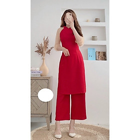 Set Áo Dài Cách Tân Nữ - Kết Hợp Quần