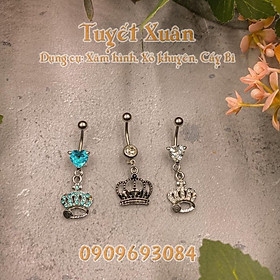Khuyên rốn sang trọng chất liệu titanium cho các bạn nữ- GRKRVM02