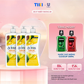 Combo 3 chai Sữa dưỡng thể ST.IVES Vitamin E và Bơ 621ml