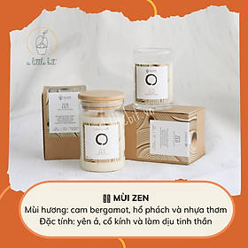 Nến Thơm Tinh Dầu Thiên Nhiên AGAYA Candle Cup Không khói Decor phòng - A Little Bit - size M 100g