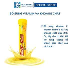 Viên sủi bổ sung vitamin và khoáng chất HGSG Pharma PLUZTP- MULTI Tuýp 20