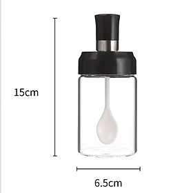 Mua Lọ Đựng Gia Vị  Hũ Đựng Gia Vị Kèm Muỗng Thìa Bằng Thủy Tinh CAO CẤP Model 2021- dung tích 250ml