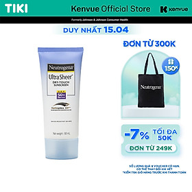 Kem Chống Nắng Mỏng Nhẹ Neutrogena U.S Dry Touch SPF 50 88ml