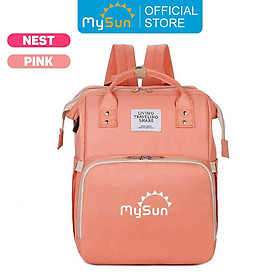 Balo mẹ bỉm sữa cho bé sơ sinh nằm cao cấp chính hãng MySun Nest