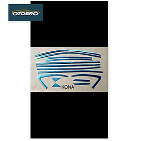 Bộ nẹp viền chân kính + bộ viền cong kính dành cho xe Kona