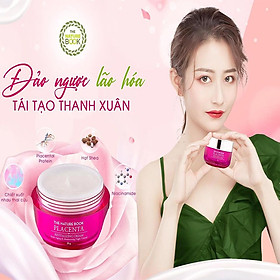 Hình ảnh Kem dưỡng The Nature Book hồi sinh làn da chiết xuất nhau thai cừu Placenta Revitalizing Cream 50g