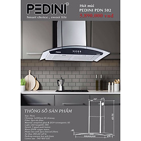 Mua Hút mùi PEDINI PDN 502 -  Hàng chính hãng