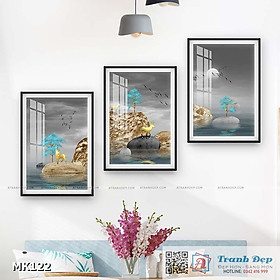Mua Bộ 3 tranh mica cao cấp Hươu nghệ thuật - MK122