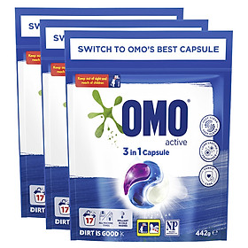 Combo 3 Túi Viên Giặt Quần Áo Omo Cho Máy Giặt Cửa Trước Và Cửa Trên Công