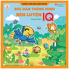 Sách Bóc dán thông minh rèn luyện IQ chủ đề thiên nhiên Sách tương tác cho bé từ 2 tuổi Có thể dán đi dán lại nhiều lần