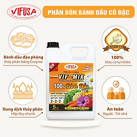 Mua VIF-MIX - Phân bón Bánh dầu đậu phộng can 5L