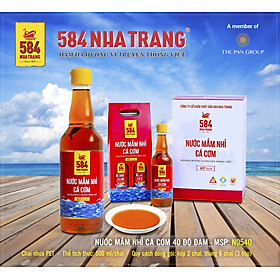Thùng 6 Chai Nước mắm Nhỉ Cá cơm 584 Nha Trang - 40 độ đạm - Chai Nhựa 500ml