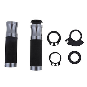 1 Pair Motorcycle Handlebar Grips CNC 7/8