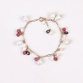 Lắc tay Gold Filled Đá Tourmaline True Love SBL-2156 | Trang sức LAPJS