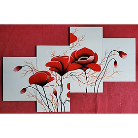 Mua Tranh bộ hoa hiện đài sơn mài-HD009