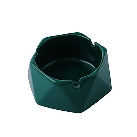 Gạt Tàn Thuốc Lá Bằng Gốm Sứ Hình Lục Giác Phong Cách Châu Âu Sang Trọng