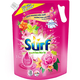 Nước giặt 3.5Kg Surf Nước giặt thơm Cỏ hoa diệu kì Hương ...