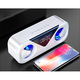 Loa Bluetooth không dây di động MC H9 - Màn hình LED, âm thanh nổi, Hỗ trợ Thẻ TF AUX USB Báo thức thông minh, đèn ngủ sang chảnh