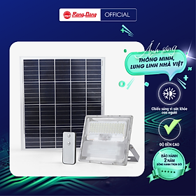 Mua Đèn LED chiếu pha năng lượng mặt trời 70w  có cảm biến ánh sáng + remote  chống nước thích hợp dùng ngoài trời