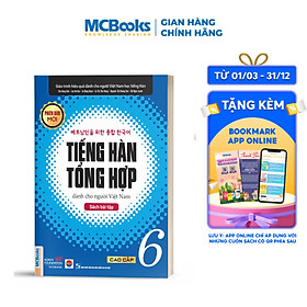 Sách - Tiếng Hàn Tổng Hợp Dành Cho Người Việt Nam Trình Độ Cao Cấp 6 - Sách Bài Tập ( tặng kèm bookmark sáng tạo )