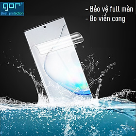 Miếng Dán Dẻo Gor Cho Galaxy Note 8/9/10/10+/ Note 20 Ultra, Galaxy S8 Plus/S9/S9 Plus/S10/S10 Plus/S10e/S105G/S20/S20 Plus/S20 Ultra/S21 Ultra (Dán Full Màn Hình) - Hàng NHập Khẩu