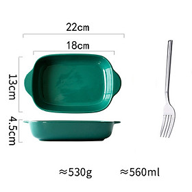 Nordic INS Double-eared Oven Bowl Cheese Baking Dish Microwave Oven Special Baking Dish Ceramic Plate