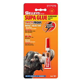 Keo Dán Đa Năng Selleys Supa Glue Shock Proof (3ml)