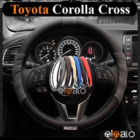 Bọc vô lăng da PU dành cho xe Toyota Corolla Cross cao cấp SPAR - OTOALO