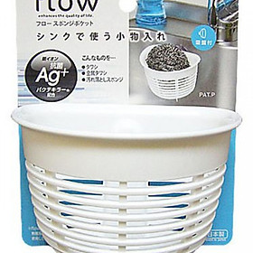 Giá để giẻ rửa bát  + Nước rửa chén bát KAO 1380 ml hàng nhật