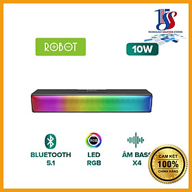 Loa Thanh Bluetooth Soundbar ROBOT RB580 10W Ultra Bass - Hiệu Ứng RGB Hỗ Trợ Kết Nối AUX-Type-C, Thẻ Nhớ - Hàng Chính Hãng Bảo Hành 12 Tháng