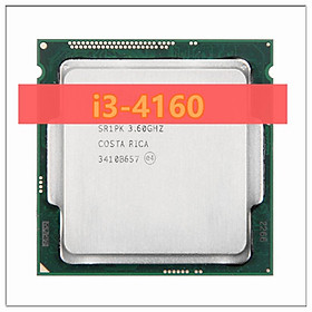 Core i3 4160 Core kép 3.60GHz Haswell CPU 5 GT/S 3MB SR1PK LGA1150