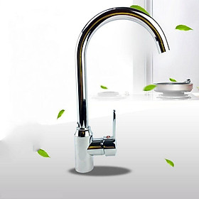 Mua Vòi Rửa Chén Bát Nóng Lạnh cao cấp 100% INOX 304 ĐÁNH BÓNG N4010 vòi ổ bi xoay nhẹ không lỏng cần