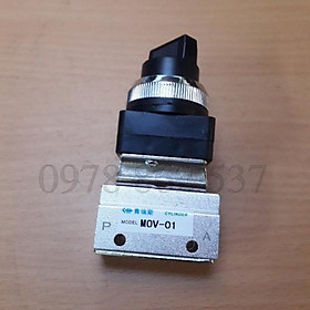Công tắc ON-OFF 2 vị trí khí nén MOV-01 ren 9,6mm