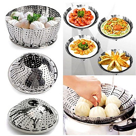 Mua Hấp Xòe Inox Xếp Gọn Đa Năng