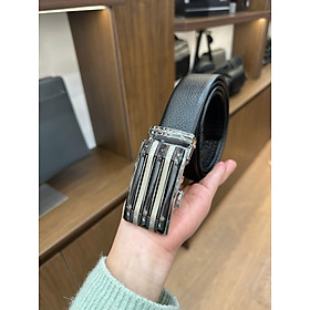 Thắt Lưng Nam Da Thật Chính Hãng GENCE LG54 Da Bò Cao Cấp Màu Đen