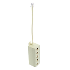 RJ11  Outlet Modular Phone  Adapter Splitter Cable for Telephone