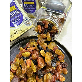 Nho khô Sunview Raisins Mỹ không hạt 3 màu Giàu Vitamin khoáng chất, Món ăn vặt tốt cho tim mạch (425g/hộp) - Massel Official