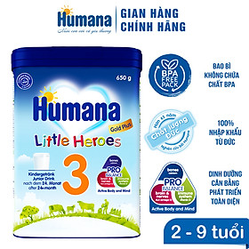 Sữa Bột Công Thức Dành Cho Trẻ Từ 24 Tháng Tuổi Trở Lên Humana Gold Plus 3