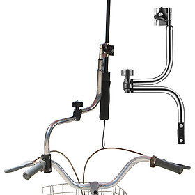 Umbrella Holder for Stroller, 360° Adjustable Bike Umbrella Stretch Mount Stand Holder Pram Bicycle Chair